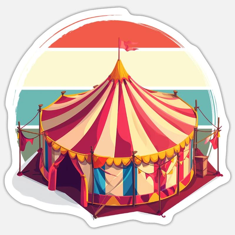 Circus Sticker size S (10 x 10 cm)