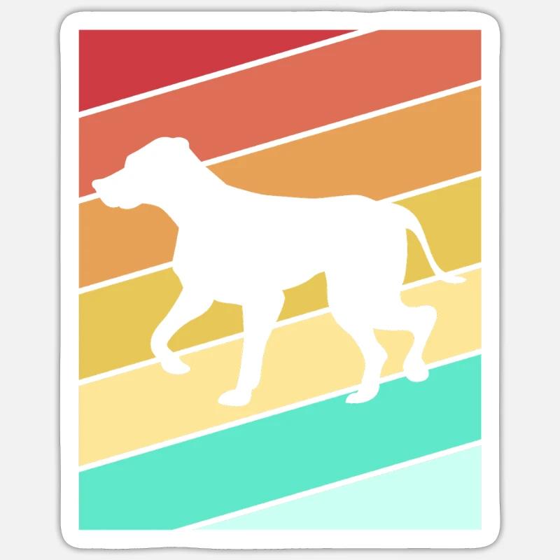 Rhodésian Ridgeback Sticker taille S (10 x 10 cm)