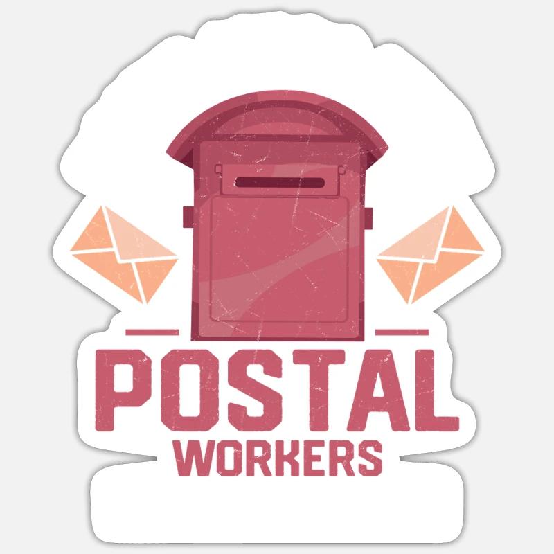 Don't Mess With Postal Workers Mailman Mail Sticker Größe S (10 x 10 cm)