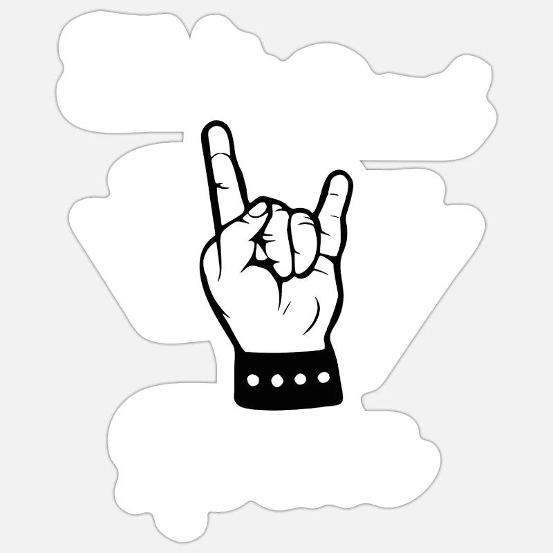 This Dad Rocks - Sticker size S (10 x 10 cm) - white matte