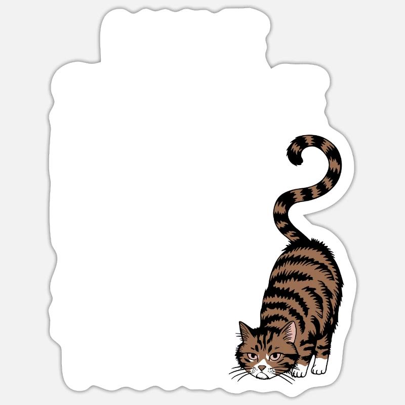 Sarcasme Chaton Chat - Sticker taille S (10 x 10 cm) - blanc mat