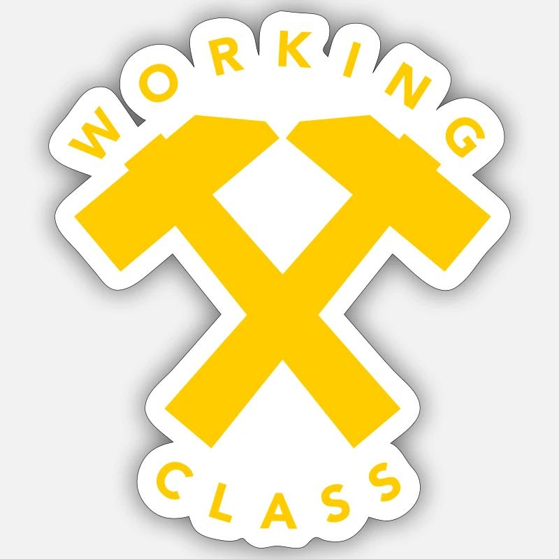 Working Class Sticker size S (10 x 10 cm)