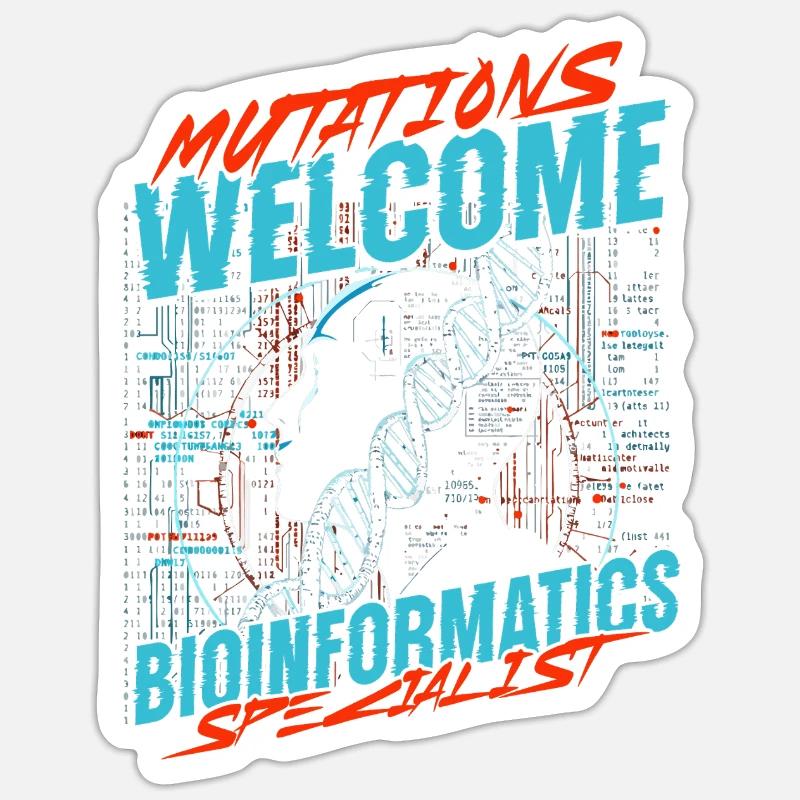 Bioinformatics Analyst Bioinformatics Specialist - Sticker Größe S (10 x 10 cm) - Mattweiß