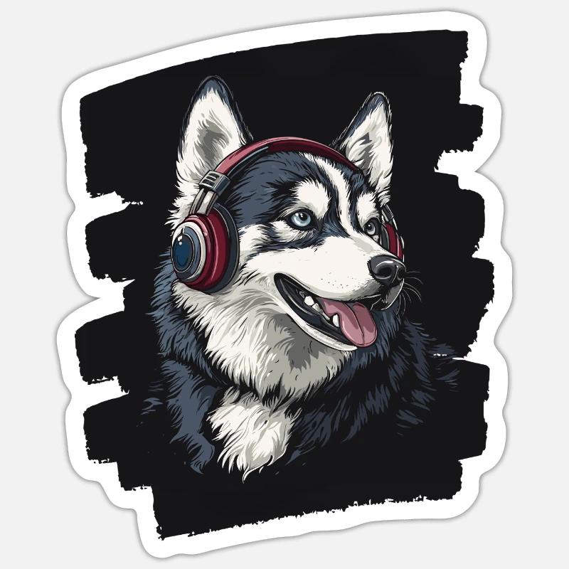 Rauque - Sticker taille S (10 x 10 cm) - blanc mat
