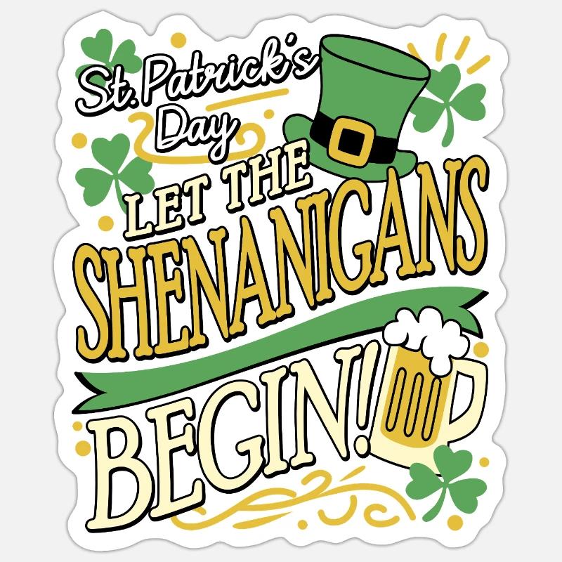 MAQUETTES SAINT-PATRICK Sticker taille S (10 x 10 cm)