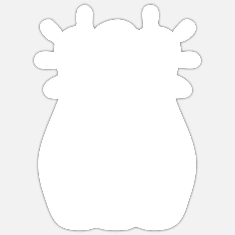 bowling - Sticker taille S (10 x 10 cm) - blanc mat