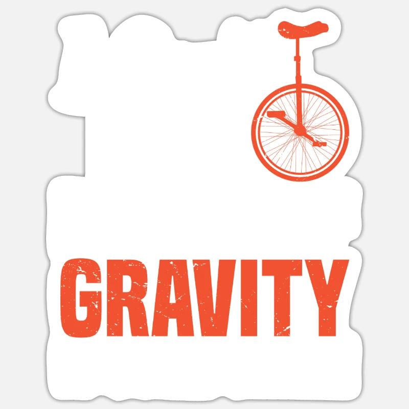 I don't fall, I check if gravity Sticker size S (10 x 10 cm)