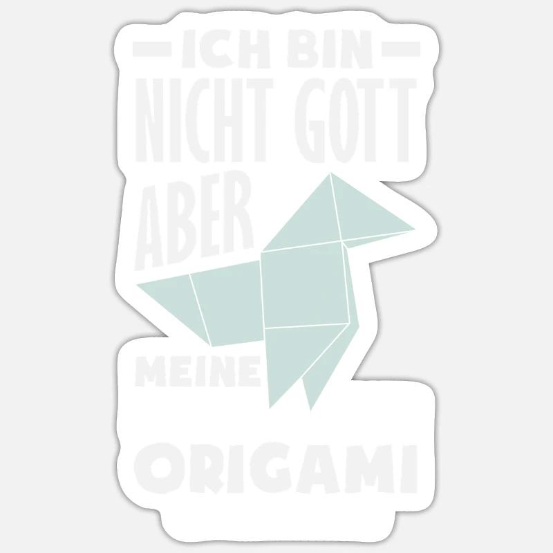 Capacités d’origami tout simplement divines Sticker taille S (10 x 10 cm)
