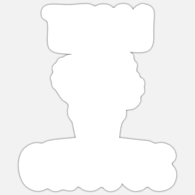 Cactus - Sticker size S (10 x 10 cm) - white matte
