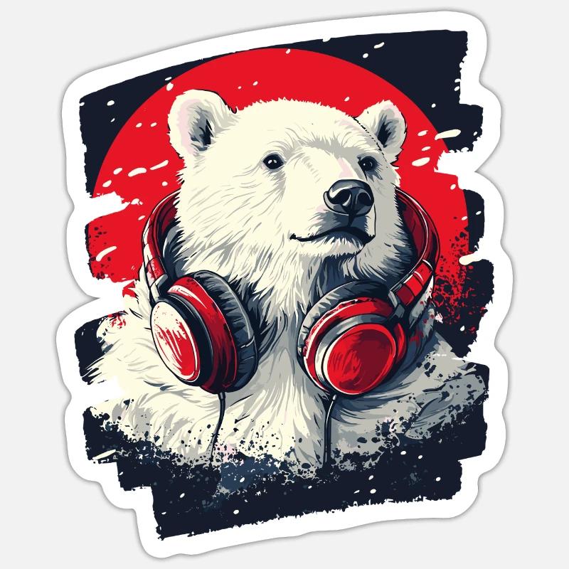 Eisbär Sticker Größe S (10 x 10 cm)