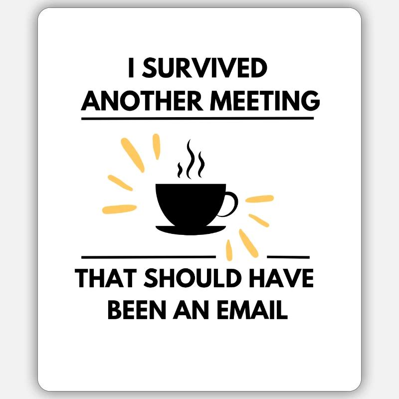 Fun working design Sticker size S (10 x 10 cm)