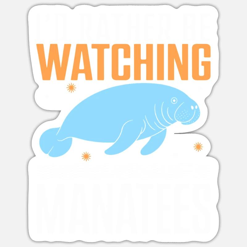 Manatee - Sticker size S (10 x 10 cm) - white matte