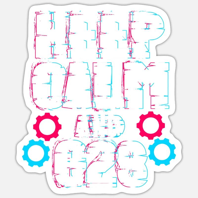 Cutting machine operator Sticker size S (10 x 10 cm)