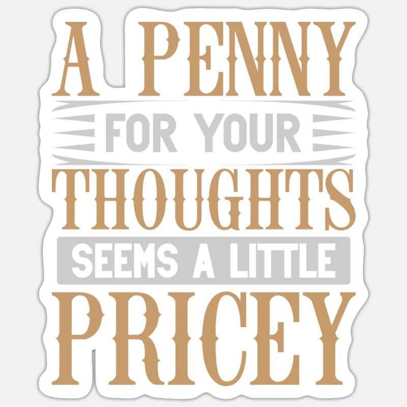 penny1 Plan de travail 1 - Sticker taille S (10 x 10 cm) - blanc mat
