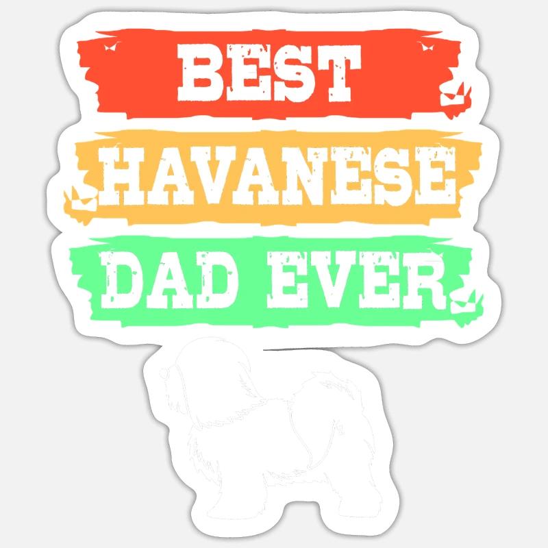 Havanese - Sticker size S (10 x 10 cm) - white matte
