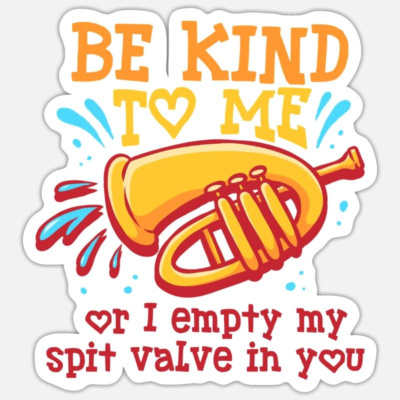 Cornet Cornet Player Sticker size S (10 x 10 cm)
