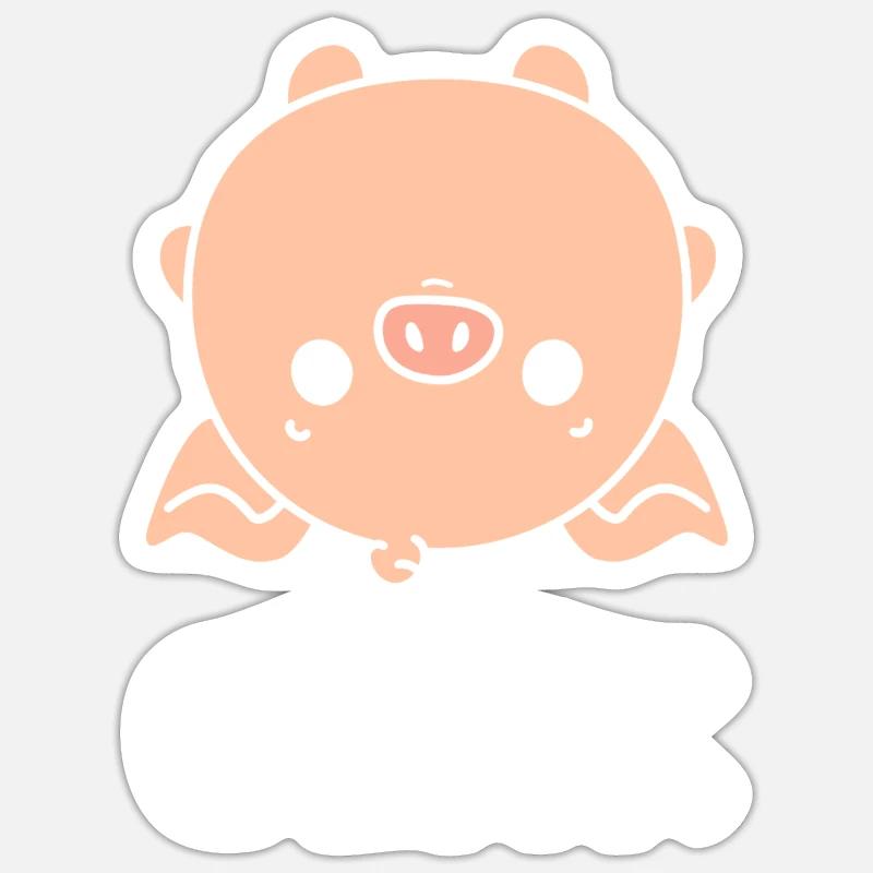 cochon Sticker taille S (10 x 10 cm)