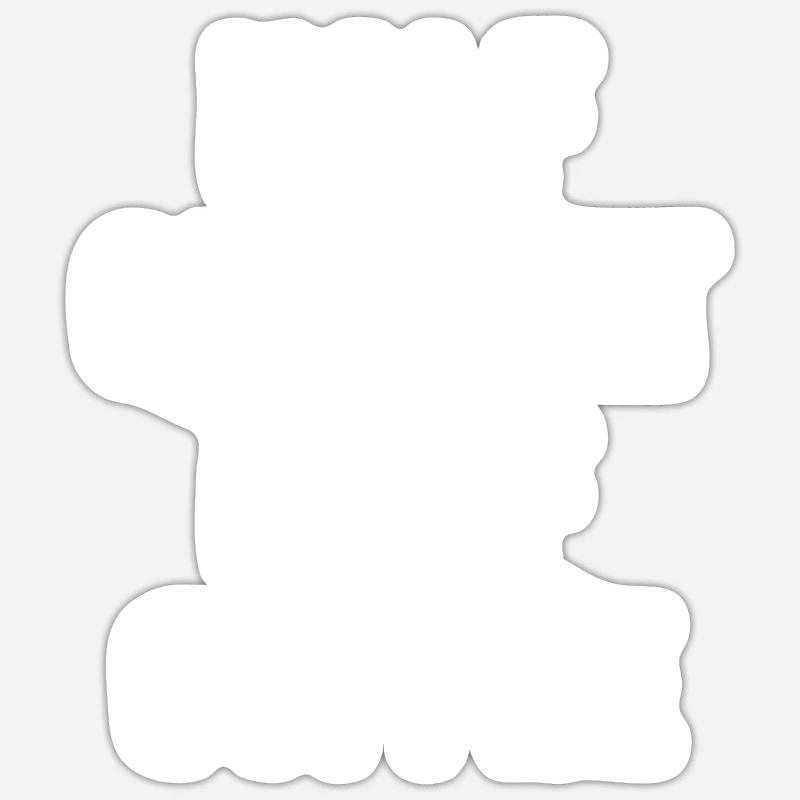 Half Cricket Half Coffee - Sticker size S (10 x 10 cm) - white matte