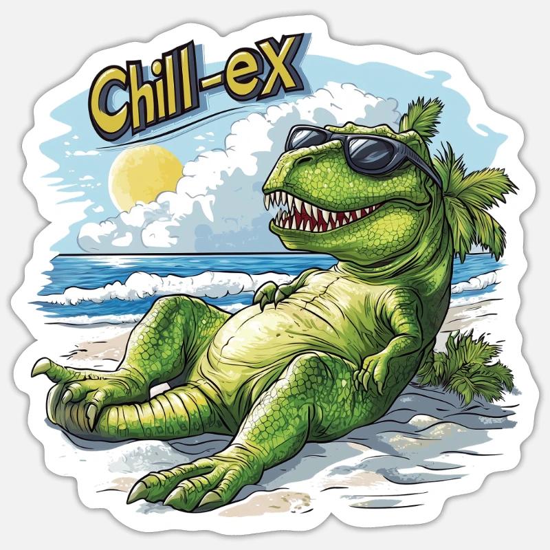 Chill-ex - Sticker size S (10 x 10 cm) - white matte