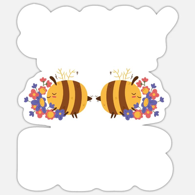 Beekeeping Bees Beekeeper - Sticker size S (10 x 10 cm) - white matte