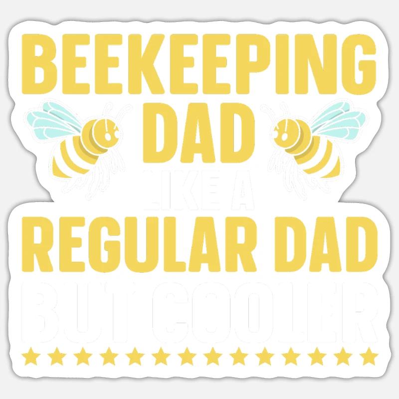 Beekeeping Bees Beekeeper - Sticker Größe S (10 x 10 cm) - Mattweiß