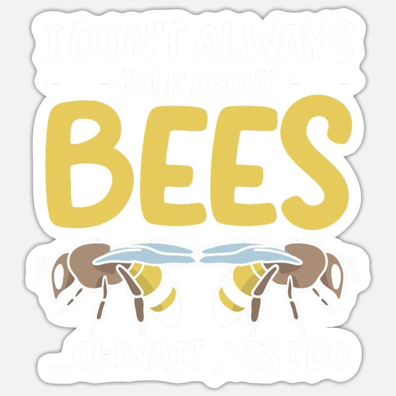 Beekeeping Bees Beekeeper - Sticker size S (10 x 10 cm) - white matte