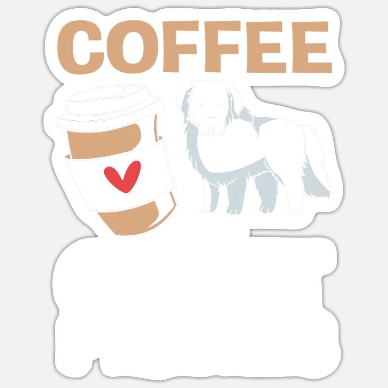 Pyrenean Dog - Sticker size S (10 x 10 cm) - white matte