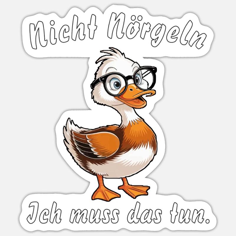 Ne pas harceler le canard Sticker taille S (10 x 10 cm)