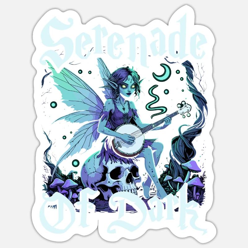 Fairycore Fairy Gothic Serenade Of Dark Sticker size S (10 x 10 cm)
