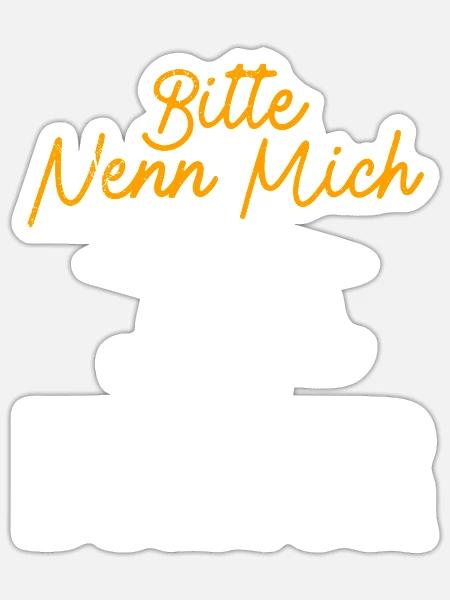 Doktortitel BITTE NENN MICH DOKTOR Lustiges - Sticker Größe S (10 x 10 cm) - Mattweiß