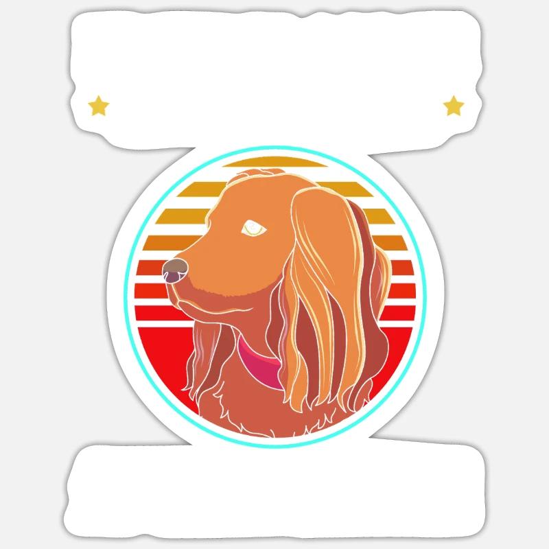Boykin Spaniel - Sticker size S (10 x 10 cm) - white matte