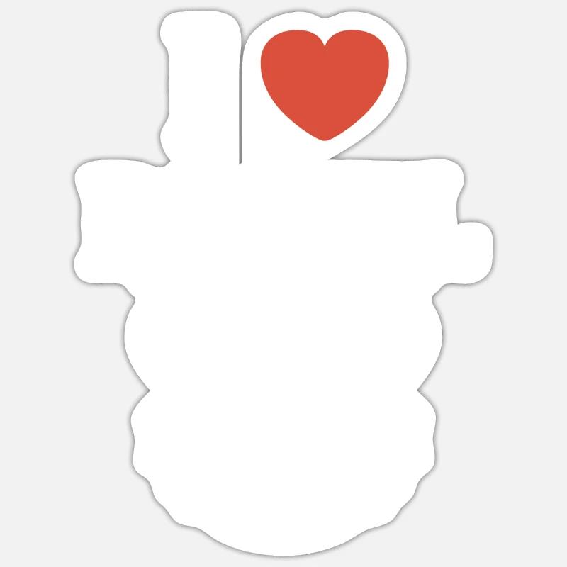 Honey badger - Sticker size S (10 x 10 cm) - white matte