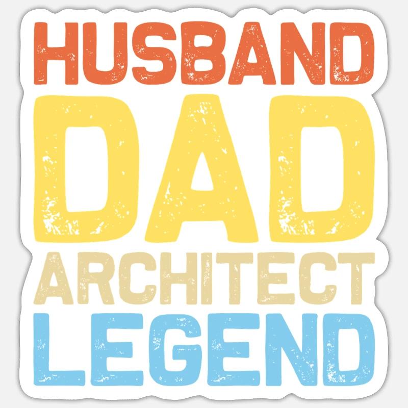 Architect - Sticker size S (10 x 10 cm) - white matte