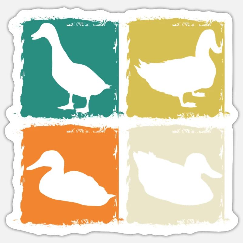 Ducks Sticker size S (10 x 10 cm)