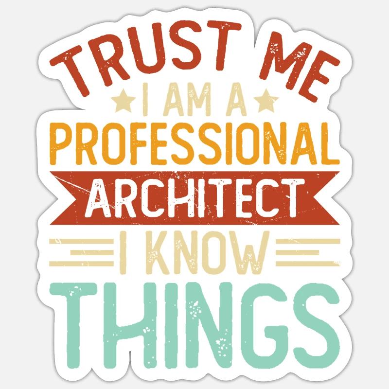 Architecte Sticker taille S (10 x 10 cm)