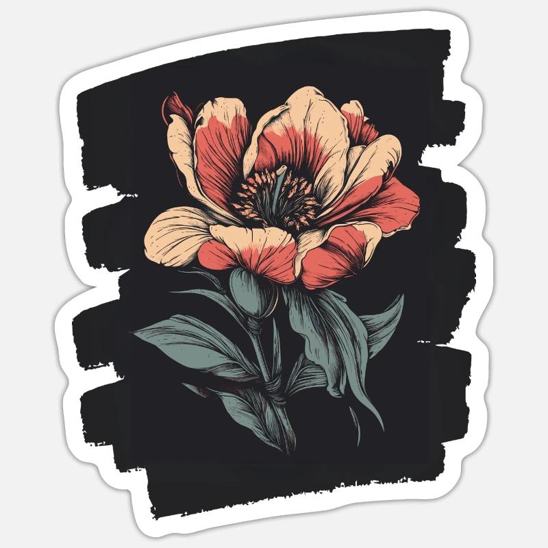 Spring Spring Beginning Flower Flowers Sticker size S (10 x 10 cm)
