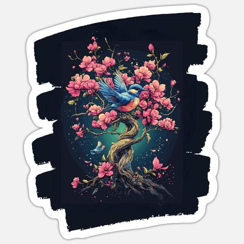 Spring Spring Beginning Flower Flowers Sticker size S (10 x 10 cm)