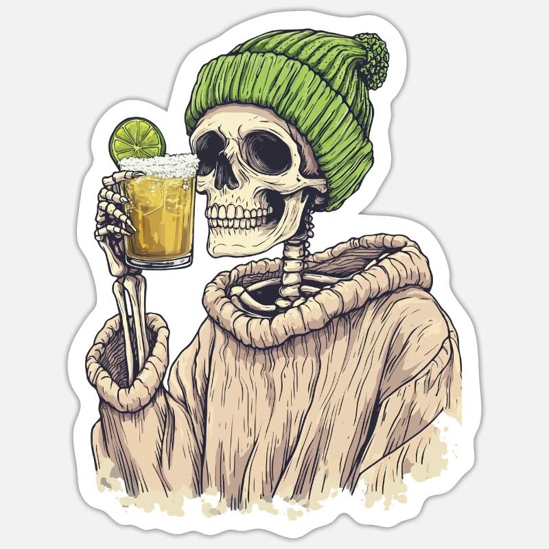 Skeleton Sticker Größe S (10 x 10 cm)