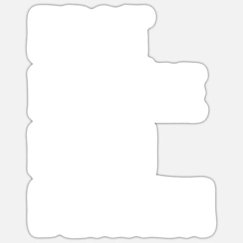 Erst Kaffee Dann Denken - Sticker Größe S (10 x 10 cm) - Mattweiß