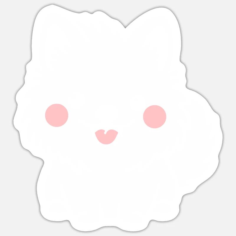 Pomsky - Sticker size S (10 x 10 cm) - white matte
