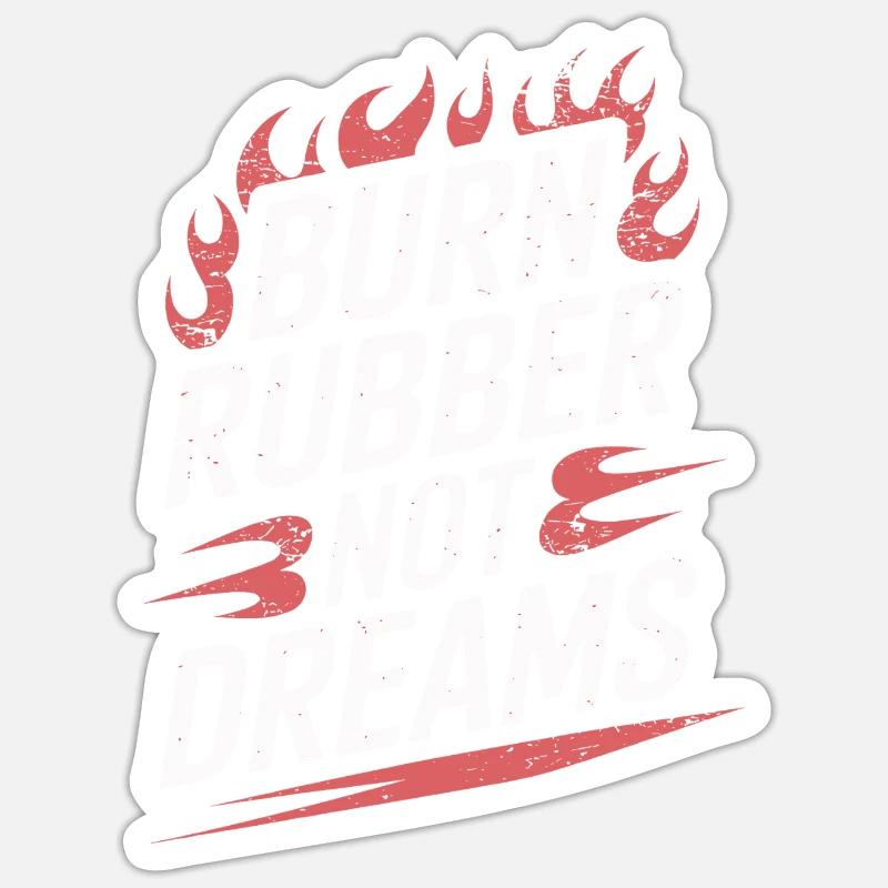 Drift automobile, course automobile, drift automobile Sticker taille S (10 x 10 cm)