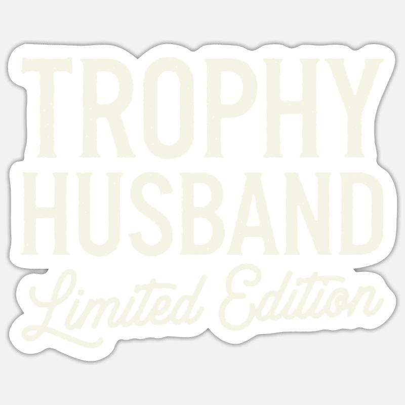 Husband - Sticker size S (10 x 10 cm) - white matte