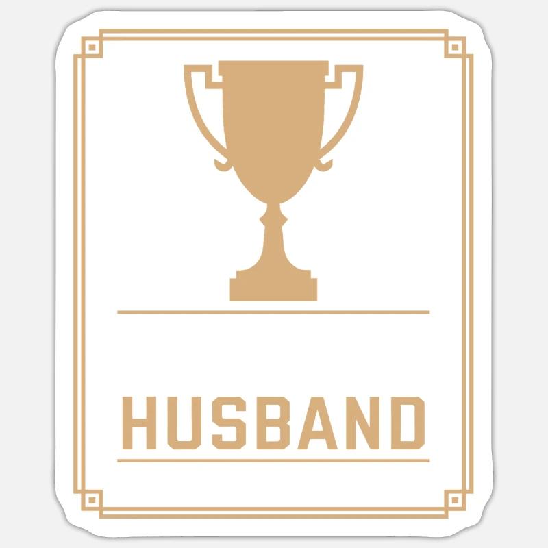 Ehemann Sticker Größe S (10 x 10 cm)