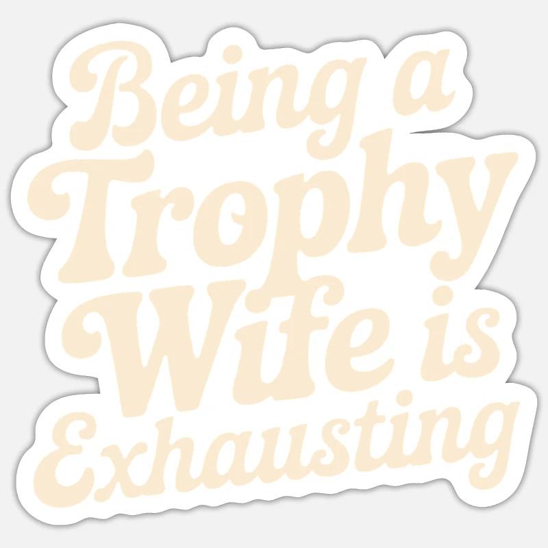 Ehefrau Sticker Größe S (10 x 10 cm)