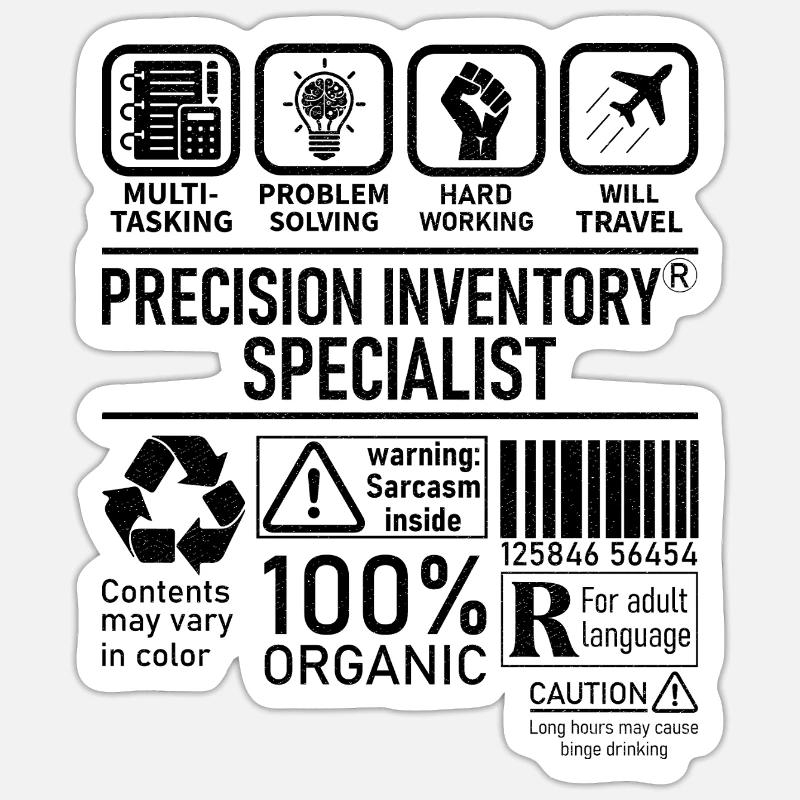 Precision Inventory Specialist multi tasking Sticker Größe S (10 x 10 cm)