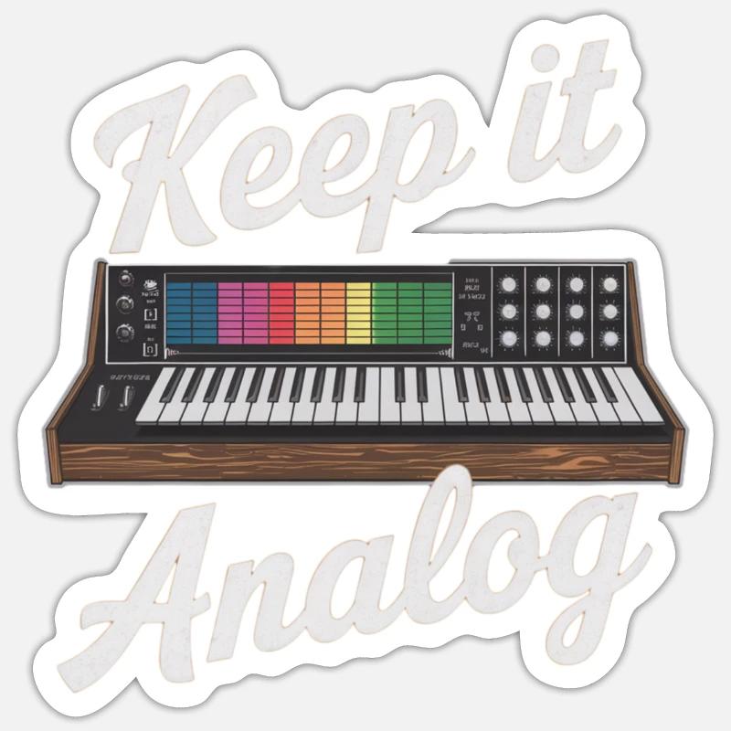 Conception de synthétiseur analogique Keep It Sticker taille S (10 x 10 cm)