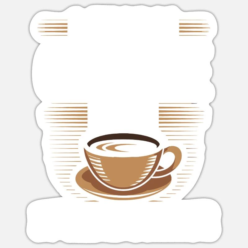 Je transforme le café en tableurs Contrôle comptable Sticker taille S (10 x 10 cm)
