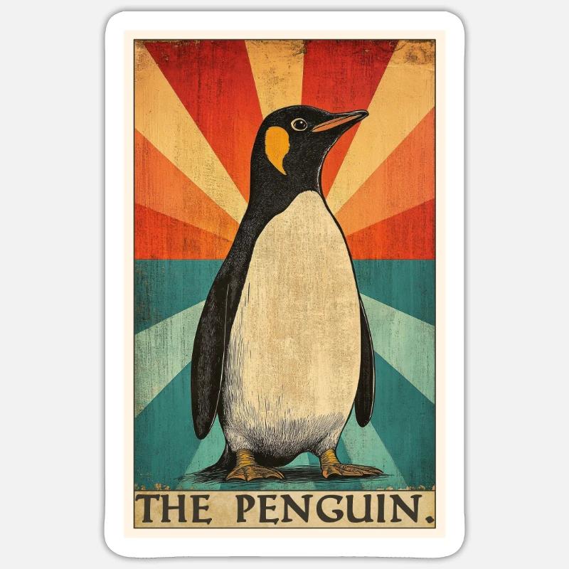 Penguins Penguin - Sticker size S (10 x 10 cm) - white matte