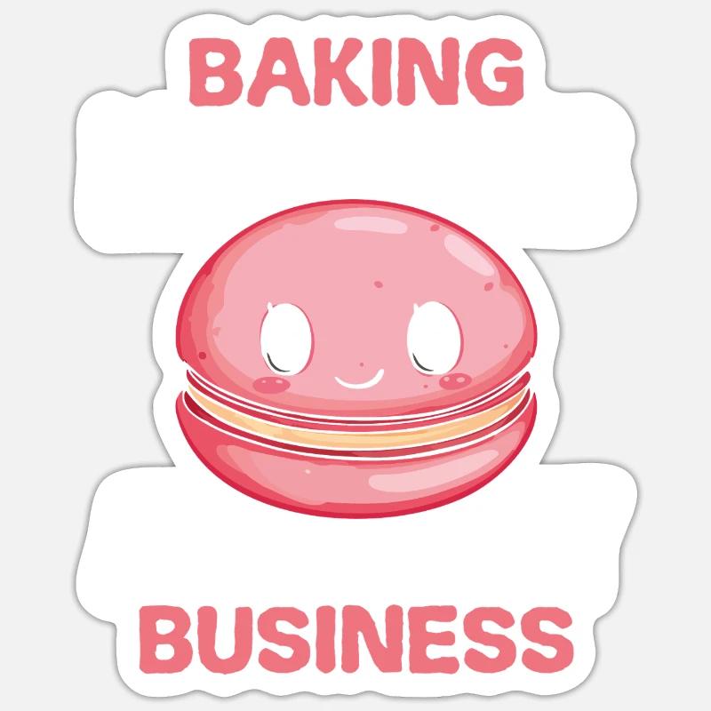 Macaron Baker Pastry Chef Macaron Lover Sticker size S (10 x 10 cm)
