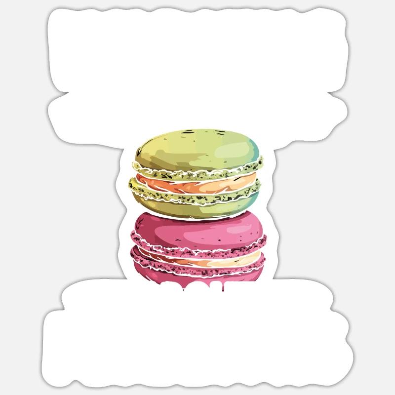 Macaron Baker Pastry Chef Macaron Lover Sticker size S (10 x 10 cm)